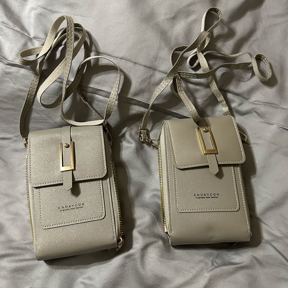 Gray Crossbody Bag